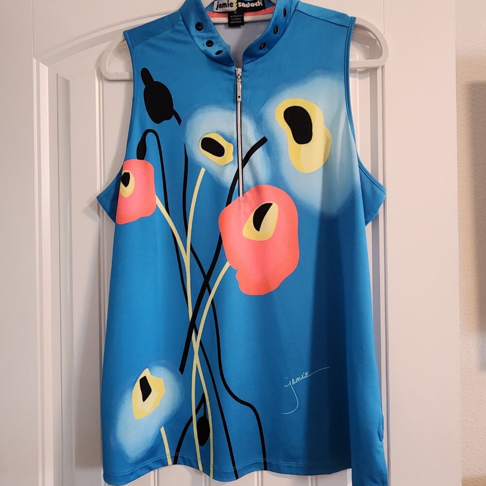 Jaime Sadock Women's sleeveless golf shirt size XL.  ITEM 1121243GS - Picture 6 of 9